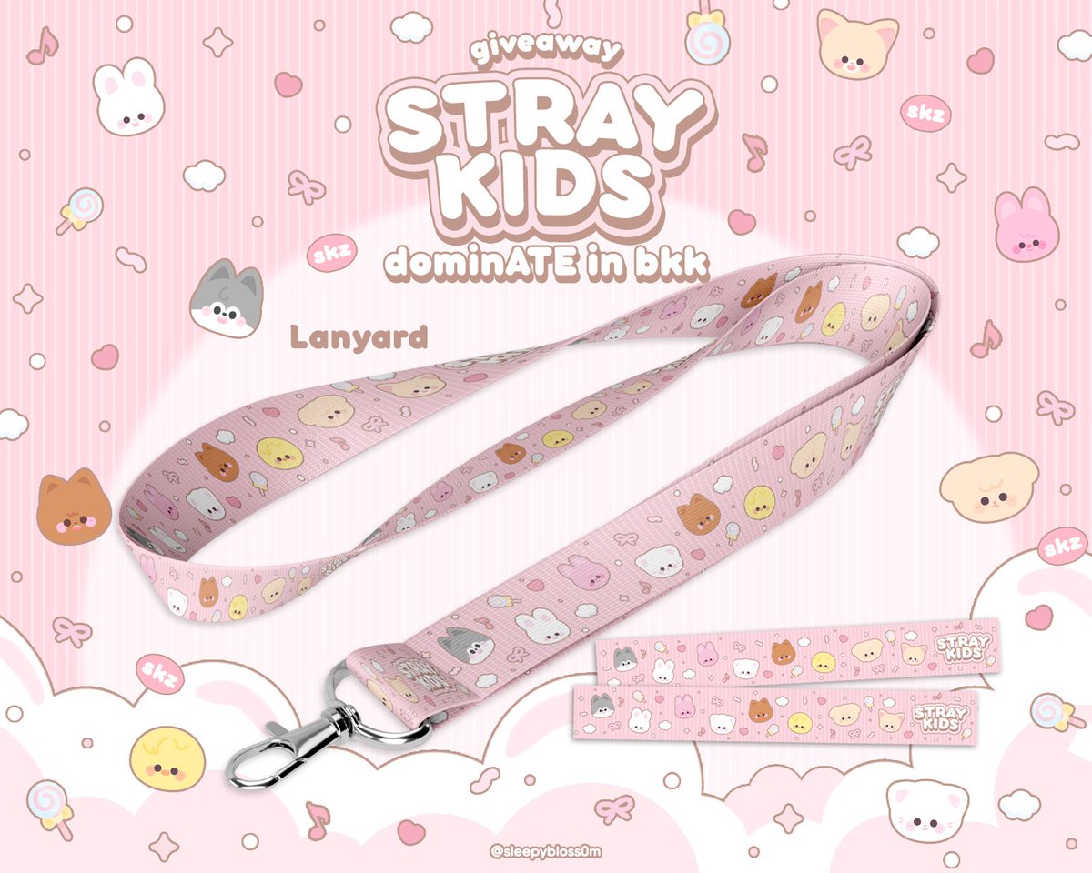 𝑝𝑙𝑠 𝑘𝑖𝑛𝑑𝑙𝑦 𝑟𝑡 ♥️♥️

giveaway for stay 💟🍒!

🧶 lanyard ①⓪⓪ ea

date : 14 dec 🎐 time : tba ⏳
location : national stadium 🏟️

⭐️ retweet &amp; show this tweet 

#SKZinBKK #dominATE_BKK #dominATE_BANGKOK 🎧