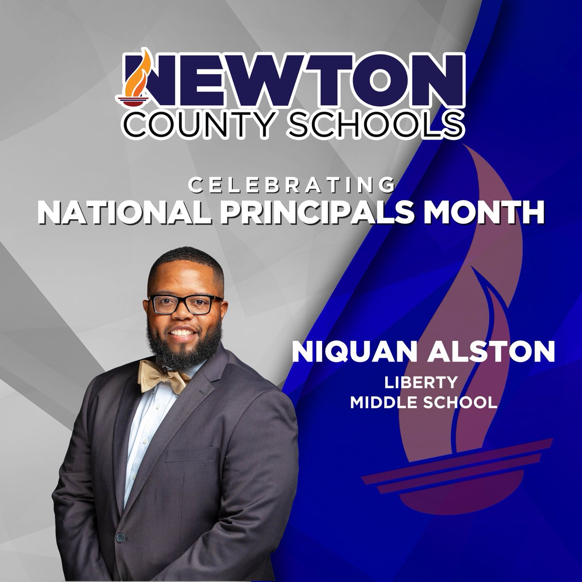 It's National Principals Month! Meet Liberty Middle School (<a href="/LibertyMiddle/">Liberty Middle</a> <a href="/LibertyMiddleNC/">Liberty Middle School</a>) Principal, Mr. NiQuan Alston!

1. Name: NiQuan Alston
2. School: Liberty Middle School

3. What inspired you to pursue a career in education?
My interest in education stems from a
