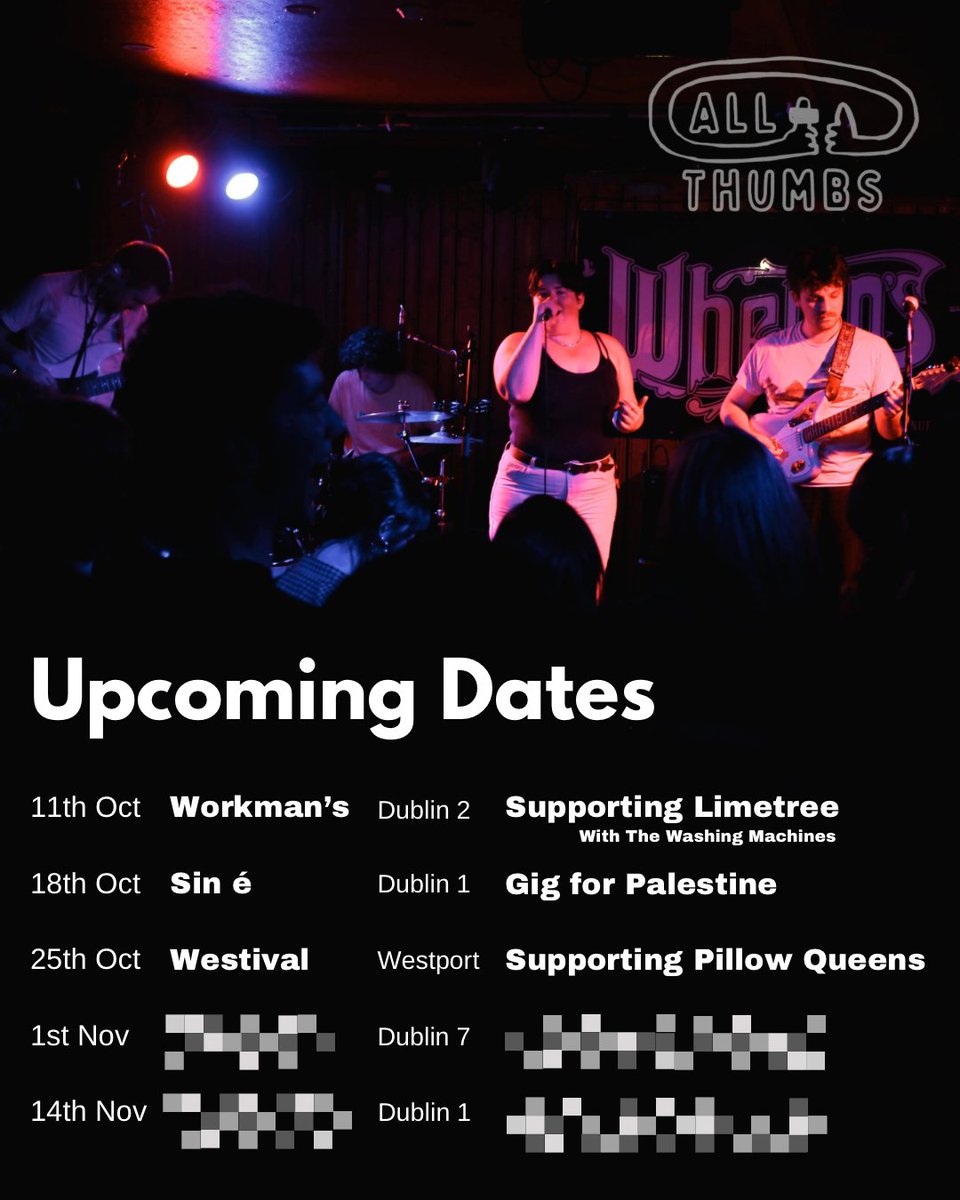 Ah lads! We're flat out over at AT HQ bringing ye loads of gorgeous gigs over the next few weeks! Come join us, I'll save ya a seat x 👍
