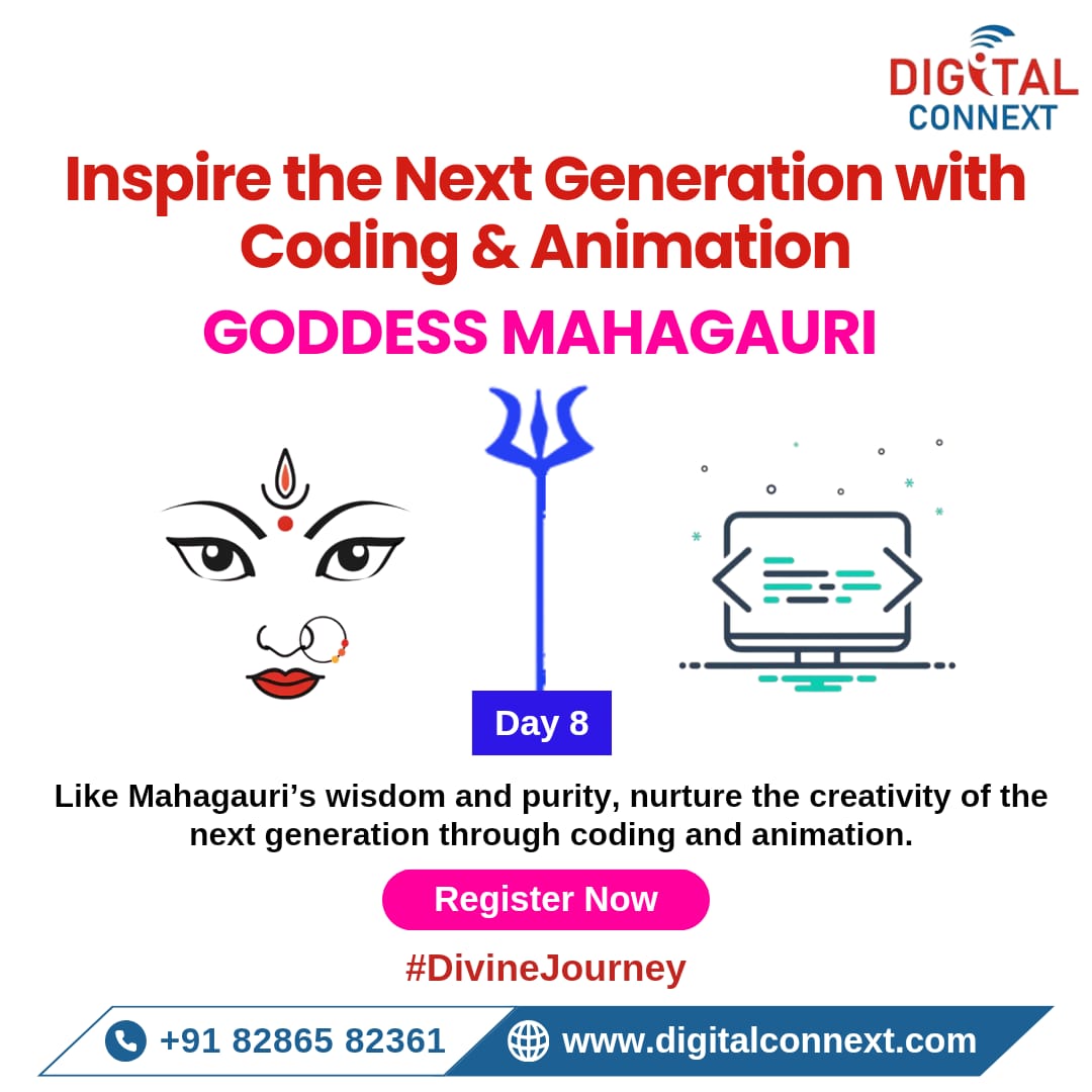 digitalprasad's tweet photo. 🌟 Navratri Special at Digital Connext 🌟
Celebrate creativity with coding &amp; animation workshops! Unleash your skills &amp; connect with fellow enthusiasts. 🎨💻✨
Explore: https://t.co/0GtMQLfHgs

#NavratriDay8 #DigitalConnext #DigitalLearning #FestiveOffer #SkillEnhancement https://t.co/Tgfgpmrxzy