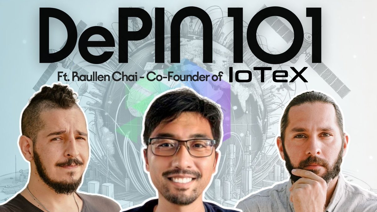 ArcanumVentures's tweet photo. It was one of 2024's biggest narratives and it's still going strong, but what does the future have in store for DePIN?

Who better to ask than @Raullen,  CEO of @iotex_io and one of the first people to help coin the term DePIN!

Watch the Interview ⤵️
https://t.co/I7bV6jxkTr https://t.co/ndF8maxMrp