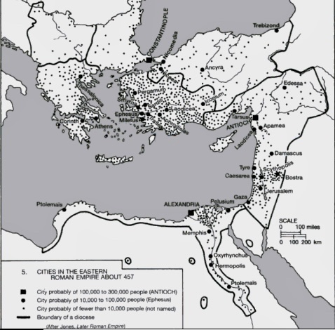 Varangian_Tagma's tweet photo. During Antiquity Anatolia was a densely populated region with at least 14 major cities. After centuries of plague & Persian/Arab attacks the region was significantly depopulated. By 780 only half of the major cities remained, many reduced to a cramped citadel. https://t.co/ZTJSKIlKe9