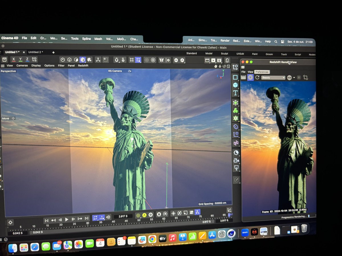 ChawkiZaher's tweet photo. GM frens!!!!!
So how are u doing for today?
This piece was a last week 3D art for @beeple America submission!
#C4D #3dartwork #AmericanCitizens #America #PDFx https://t.co/nOIgpbXbfh