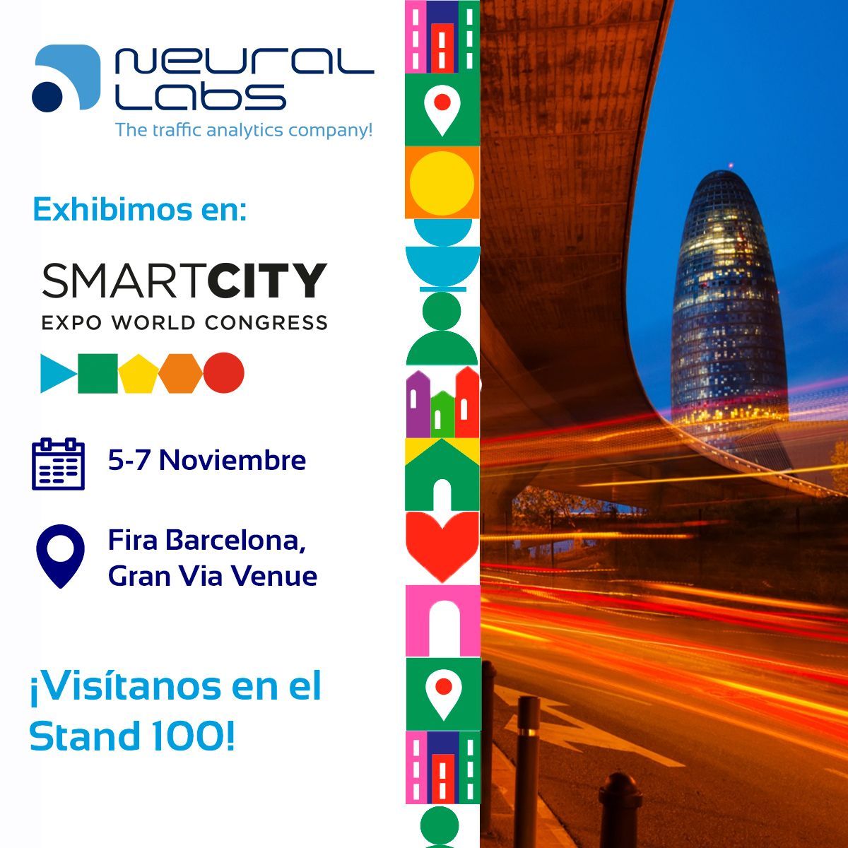 Neural Labs (@neurallabs) on Twitter photo 📅¡Reserva tu agenda!
Neural Labs vuelve a exhibir en el <a href="/SmartCityexpo/">Smart City Expo World Congress</a> Barcelona entre el 5 y 7 de noviembre.
#SCEWC24 #TheEventForBetterCities #LiveBetter #Smartcity #SmartCities #Safecities #IA #NeuralLabs 📅¡Reserva tu agenda!
Neural Labs vuelve a exhibir en el <a href="/SmartCityexpo/">Smart City Expo World Congress</a> Barcelona entre el 5 y 7 de noviembre.
#SCEWC24 #TheEventForBetterCities #LiveBetter #Smartcity #SmartCities #Safecities #IA #NeuralLabs
