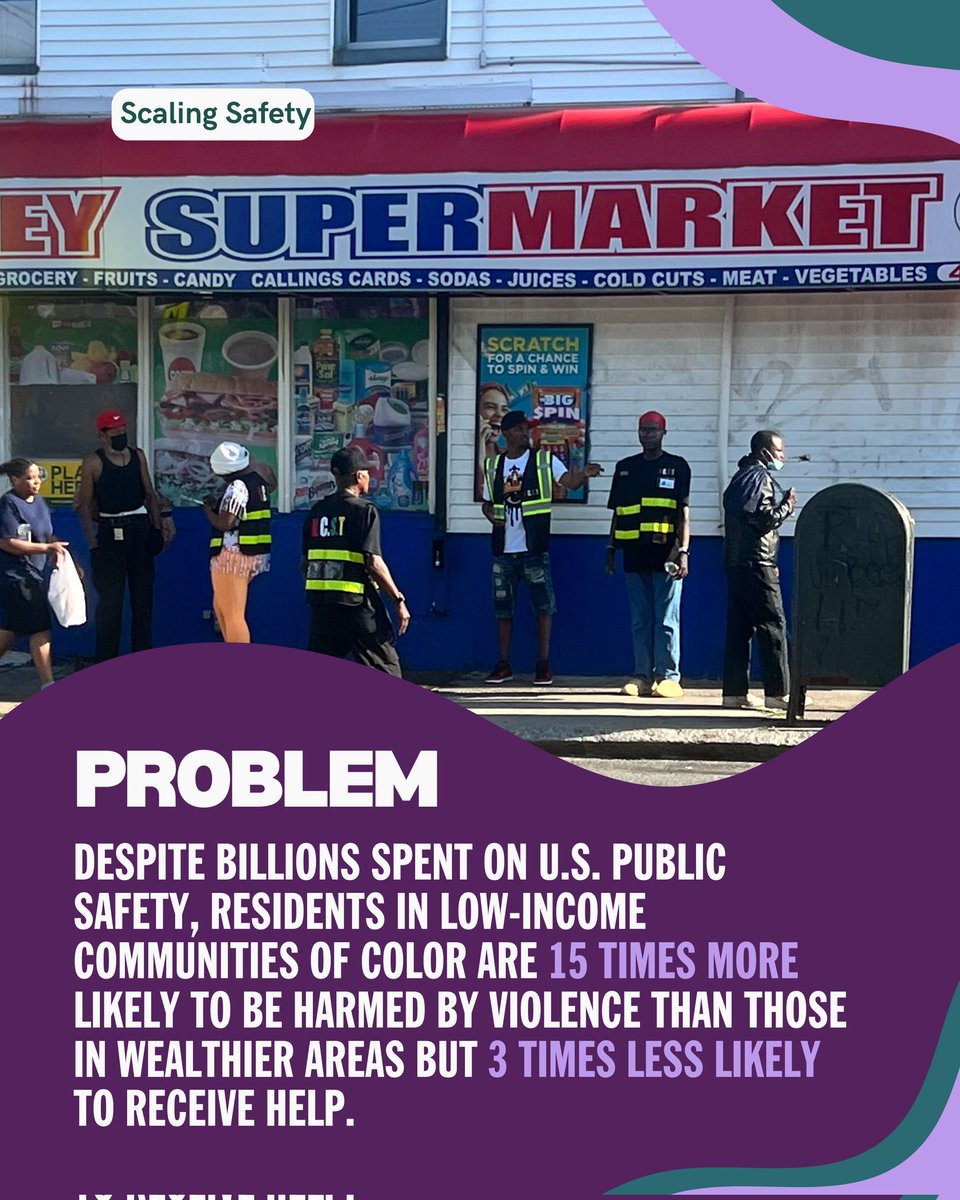 SafeandJustUSA's tweet image. Despite billions spent on US public safety, the most harmed by violence are the least helped. Scaling Safety is putting the public back in public safety by accelerating the development of resident-powered prevention programs. @cbps_collective @safeandjustusa 
#AudaciousProject