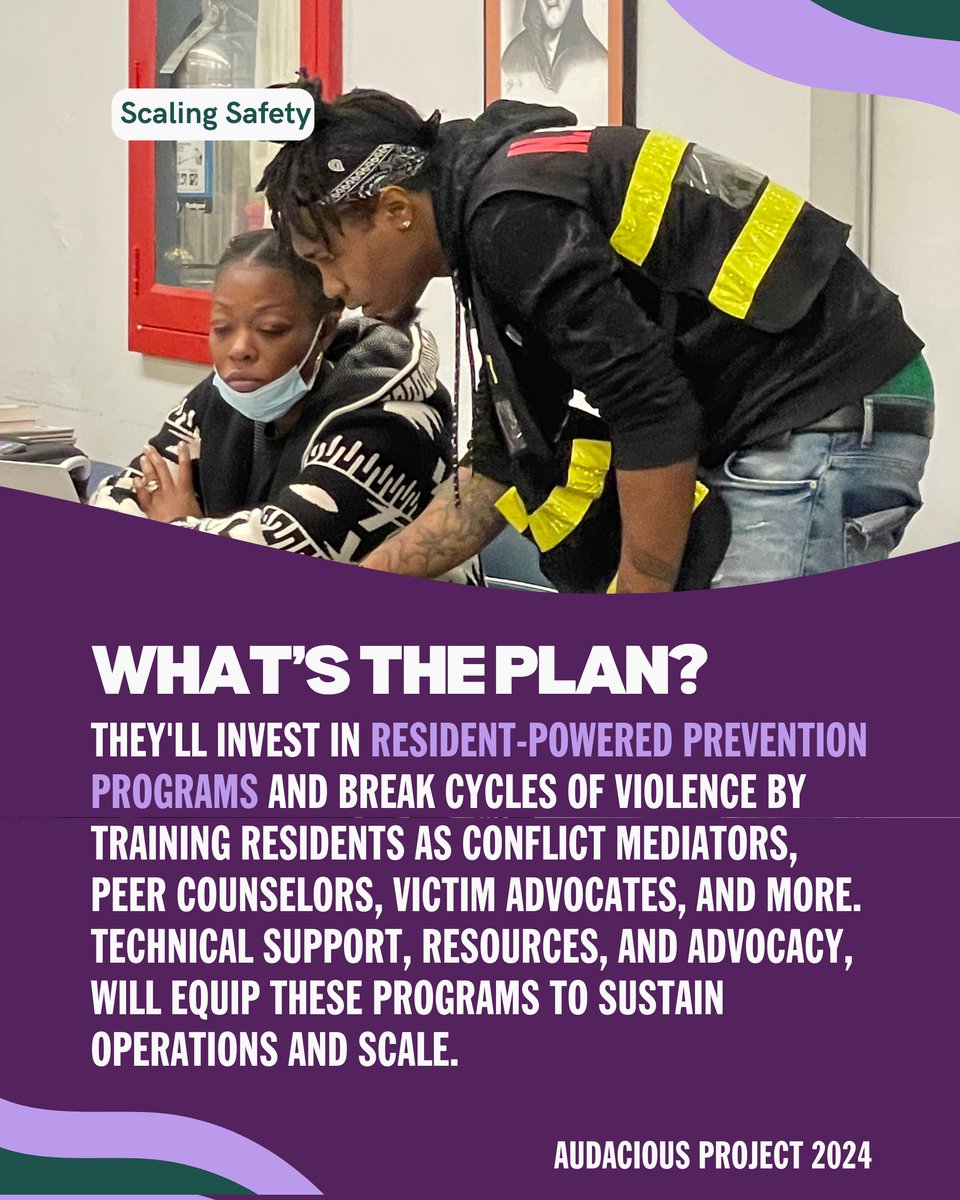 SafeandJustUSA's tweet image. Despite billions spent on US public safety, the most harmed by violence are the least helped. Scaling Safety is putting the public back in public safety by accelerating the development of resident-powered prevention programs. @cbps_collective @safeandjustusa 
#AudaciousProject