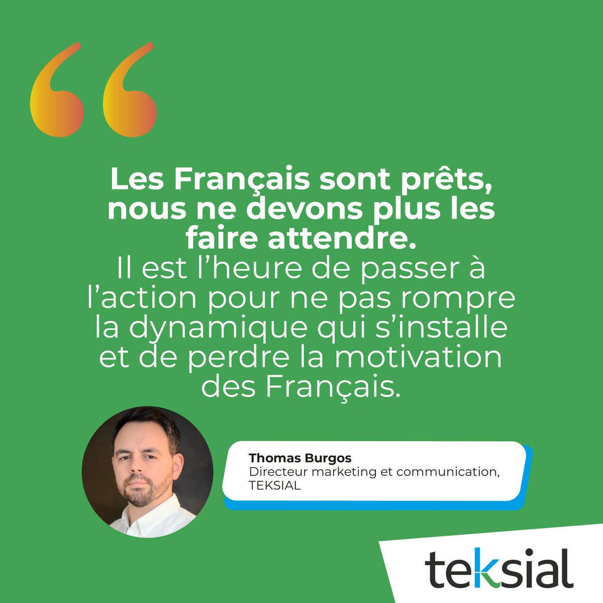 🔴 #BaromètreTEKSIAL
Parce qu’aujourd’hui il y a #urgence,  <a href="/thomas1_burgos/">Thomas Burgos</a> formule une seule proposition pour soutenir la dynamique de #RénovationEnergétique : stabiliser et renforcer les dispositifs d’aides actuels.

▶️De la #stabilité durable pour restaurer la confiance
▶️De
