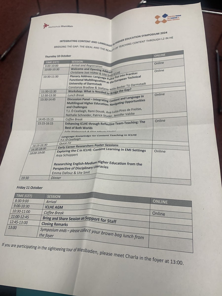 Emma Dafouz (@edafouz) on Twitter photo Excited to be attending the <a href="/IclheO/">ICLHE Organisation</a> symposium in Wiesbaden, Germany. An amazing program! <a href="/ShiftRProject/">Shift_Project</a> <a href="/ICLHE_Spain/">ICLHE RG Spain</a> Excited to be attending the <a href="/IclheO/">ICLHE Organisation</a> symposium in Wiesbaden, Germany. An amazing program! <a href="/ShiftRProject/">Shift_Project</a> <a href="/ICLHE_Spain/">ICLHE RG Spain</a>