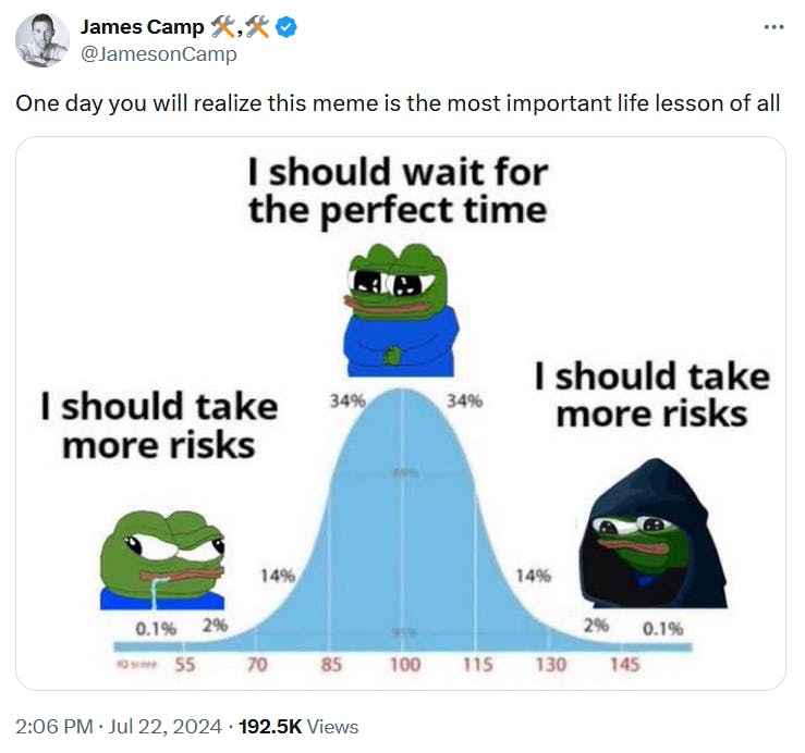 midcurvesol's tweet photo. You should take more risks https://t.co/mx45pXnK9v