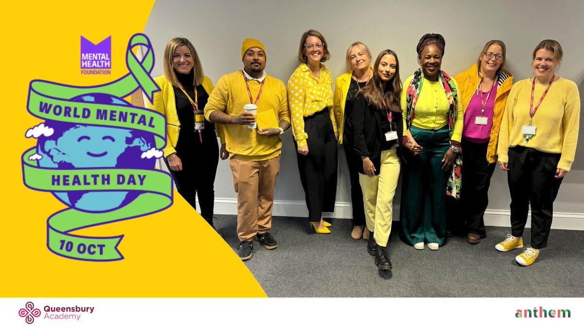Today, our team is proudly wearing yellow to raise awareness for #WorldMentalHealthDay. 💛 Let’s continue to shine a light on mental health, support one another, and break the stigma. Mental Health Support - buff.ly/49xligv  #WMHD2024 #MentalHealthMatters #weCARE