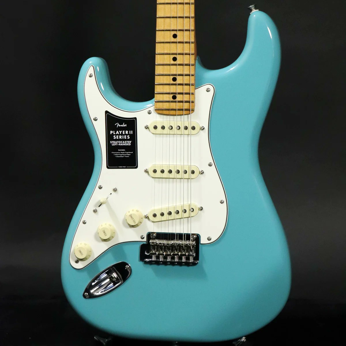 1484umeda's tweet photo. Fender 『Player II』の左利き用ストラトキャスターが新登場
大人気 Player II が豊富なカラースタイルにて登場!
Webサイトにて掲載中! Player II Left-Handedで検索!
https://t.co/Cu2zZr3rS8… #Fender #PlayerII https://t.co/idri6gb9CP