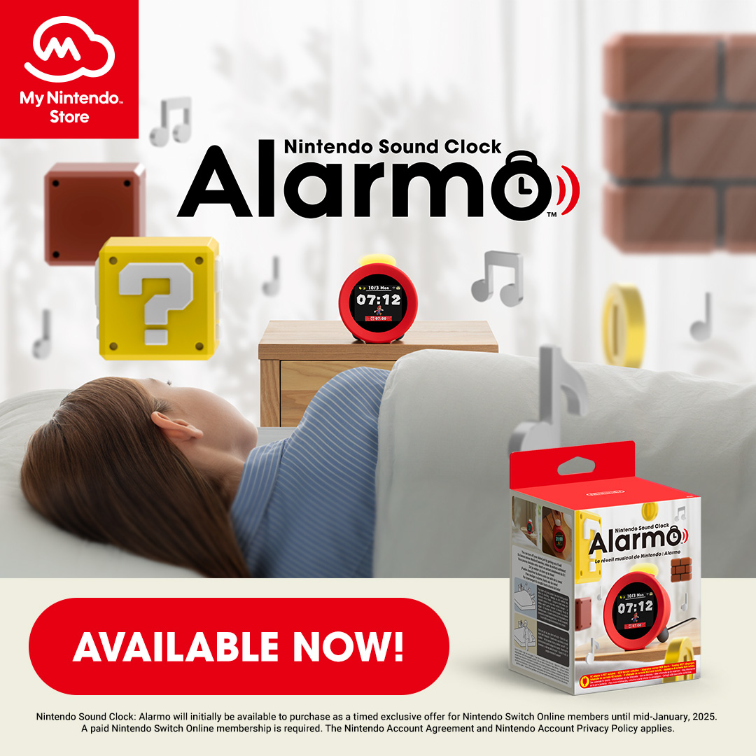 Nintendo Sound Clock Alarmo My Nintendo Store UK on X: 