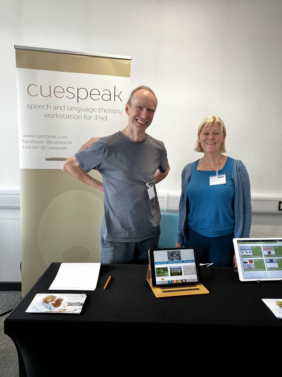 Human Communication Sciences | Sheffield (@hcs_sheffield) on Twitter photo We're delighted that our Aphasia Centre Lead Janet Walmsley and <a href="/JonHuntSLT/">Jon Hunt 🦋</a> <a href="/cuespeak/">Cuespeak</a> collaborated <a href="/BASConf24/">British Aphasiology Society Conference 2024</a> to promote our joint training to our BMedSci #SLT2B in the use of #aphasia therapy apps. And today the students are in the training session!🎊
<a href="/RCSLTLearn/">RCSLTLearn</a> @Emjgreg We're delighted that our Aphasia Centre Lead Janet Walmsley and <a href="/JonHuntSLT/">Jon Hunt 🦋</a> <a href="/cuespeak/">Cuespeak</a> collaborated <a href="/BASConf24/">British Aphasiology Society Conference 2024</a> to promote our joint training to our BMedSci #SLT2B in the use of #aphasia therapy apps. And today the students are in the training session!🎊
<a href="/RCSLTLearn/">RCSLTLearn</a> @Emjgreg