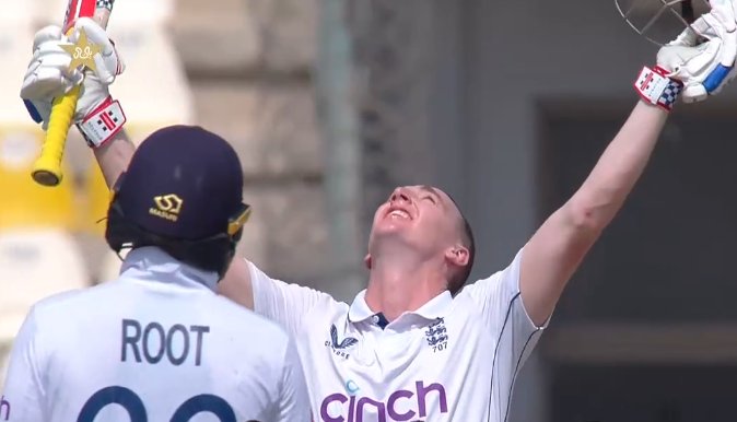 CricCrazyJohns's tweet photo. TRIPLE HUNDRED FOR HARRY BROOK 🤯

302* from just 310 balls in Tests, the future of England batting doing the magic at Multan, he has batted Pakistan out of the Test match, one of the Crazy batting performances ever. 👊 https://t.co/d5040XtLeN