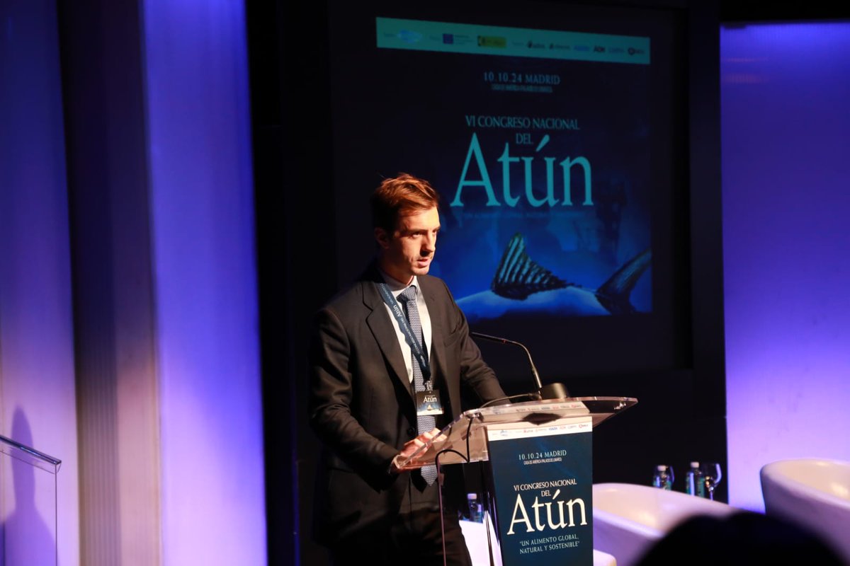 Inauguración por parte de Alfonso Beitia, presidente de <a href="/_opagac/">OPAGAC</a>, del VI Congreso Nacional del Atún "Un alimento global, natural y sostenible".⁣

 #CongresoDelAtún2024 #atún #gastronomíasostenible #sostenibilidad