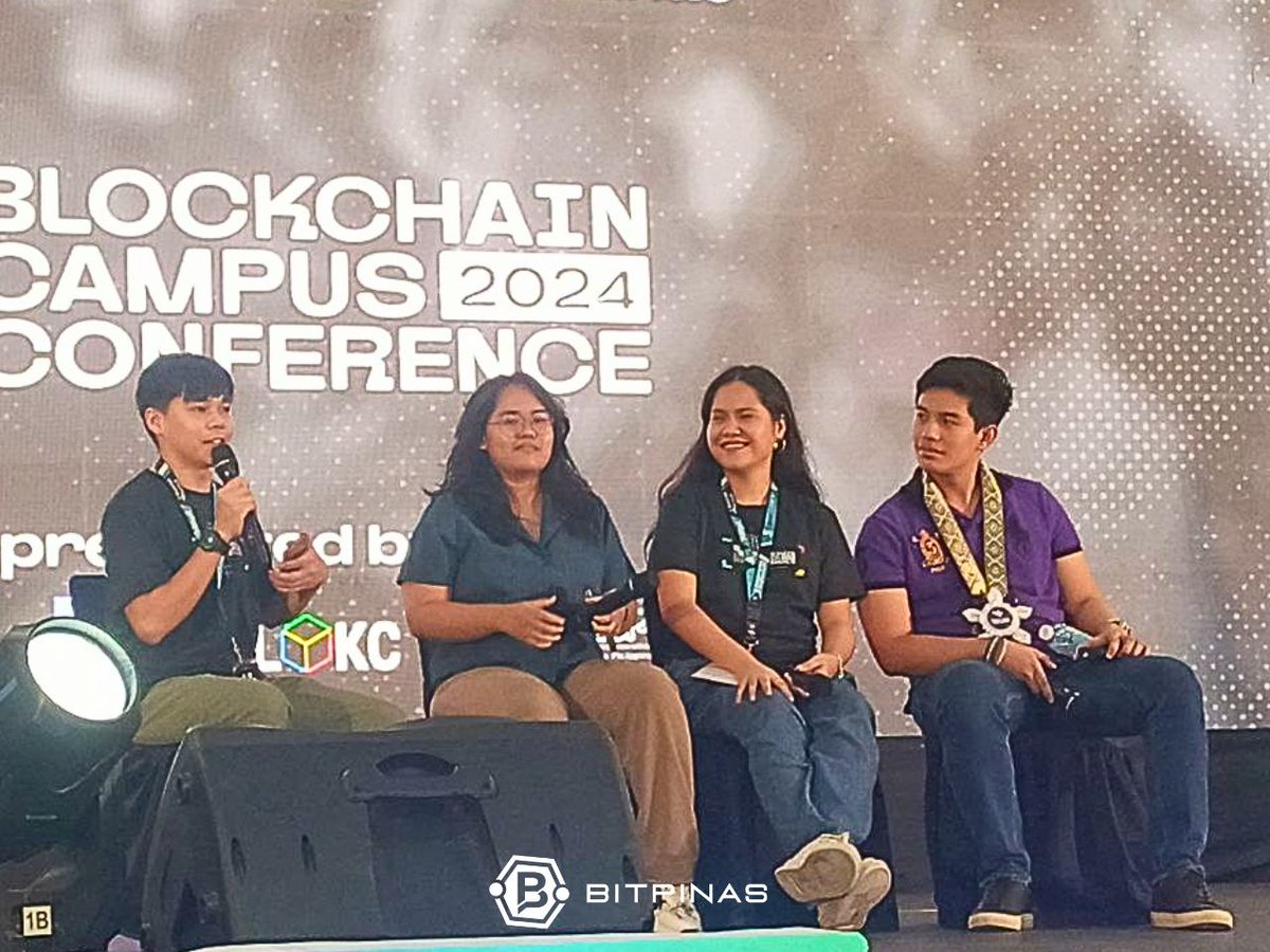 bitpinas's tweet photo. 🎙️ Panel Discussion: Student-led session with Denrei Keith De Jesus on the student’s role in blockchain innovation. 💡

Speakers:
Althea Owe
Yuwel Deticio Baltazar II
Yoko Fortunado https://t.co/78MImw7ybB