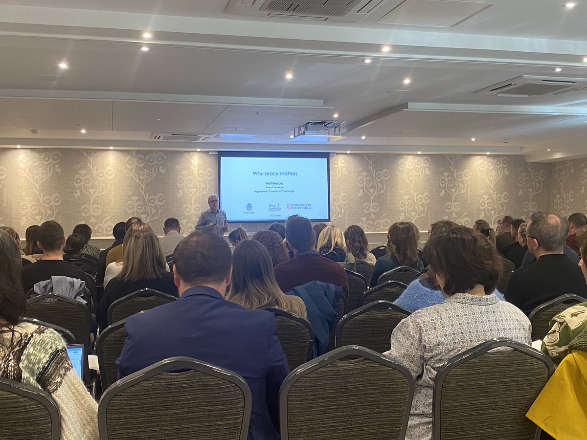 Excited to be starting our ‘Getting Manchester Talking!’ conference with Professor Neil Mercer delivering ‘Why Oracy Matters’ to 71 Manchester leaders.
#oracymatters #manchesterschools <a href="/OracyCambridge/">Oracy Cambridge</a>