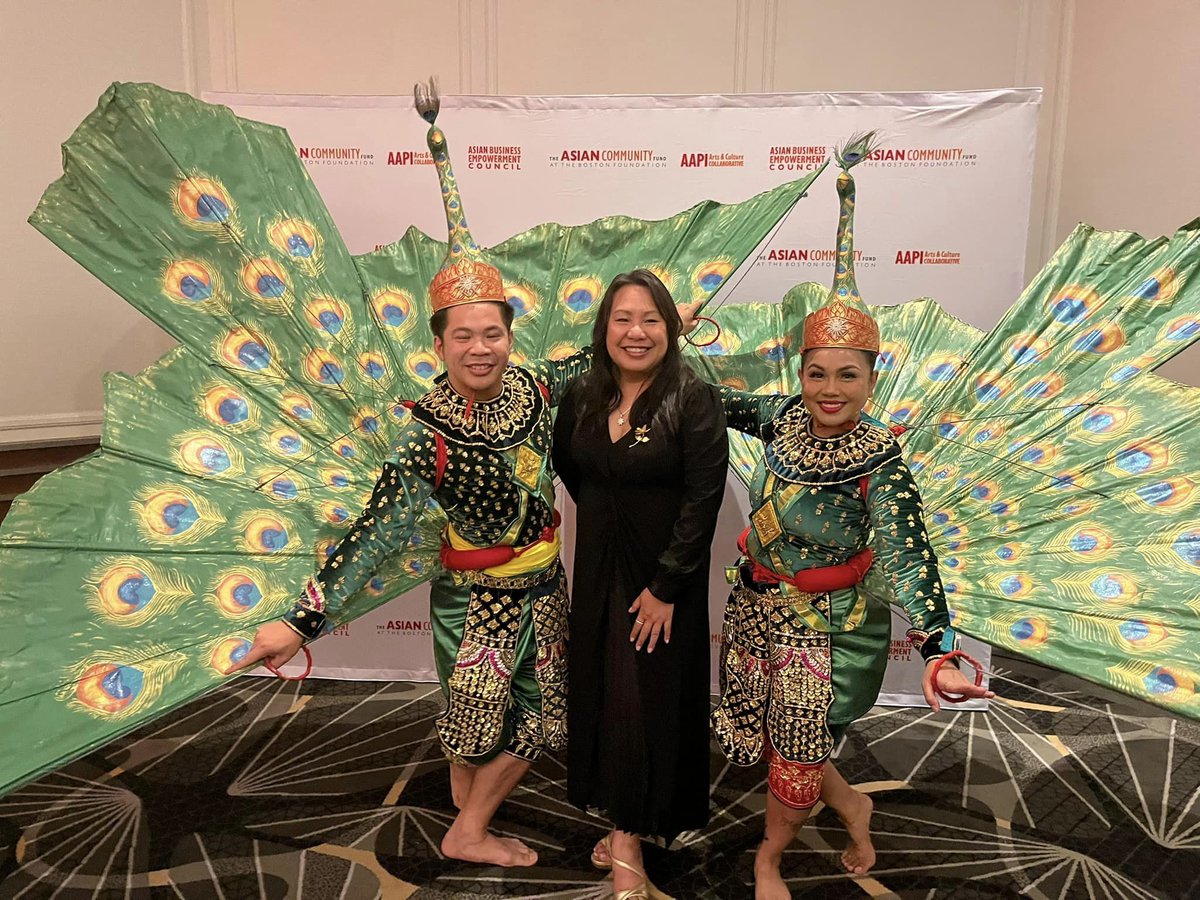 angkordance's tweet photo. Huge congratulations to the The Asian Community Fund at the Boston Foundation on a successful inaugural gala! We were honored to perform the “Peacock of Pailin,” a traditional Cambodian dance celebrating the ethnic Muslim community. https://t.co/QeRooGpbvo