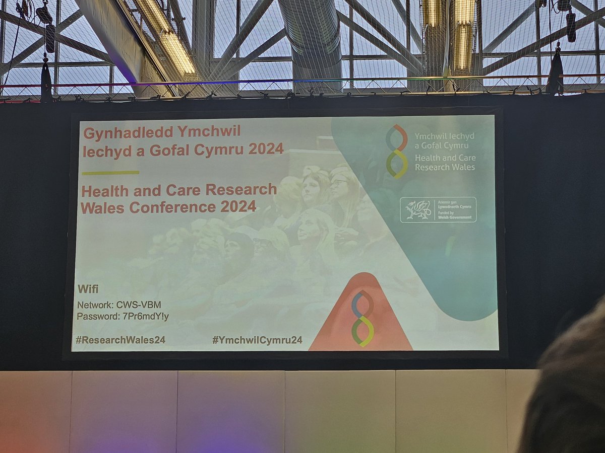 Very excited to be here! I'm  presenting in the afternoon with our amazing public members later today #ResearchWales2024