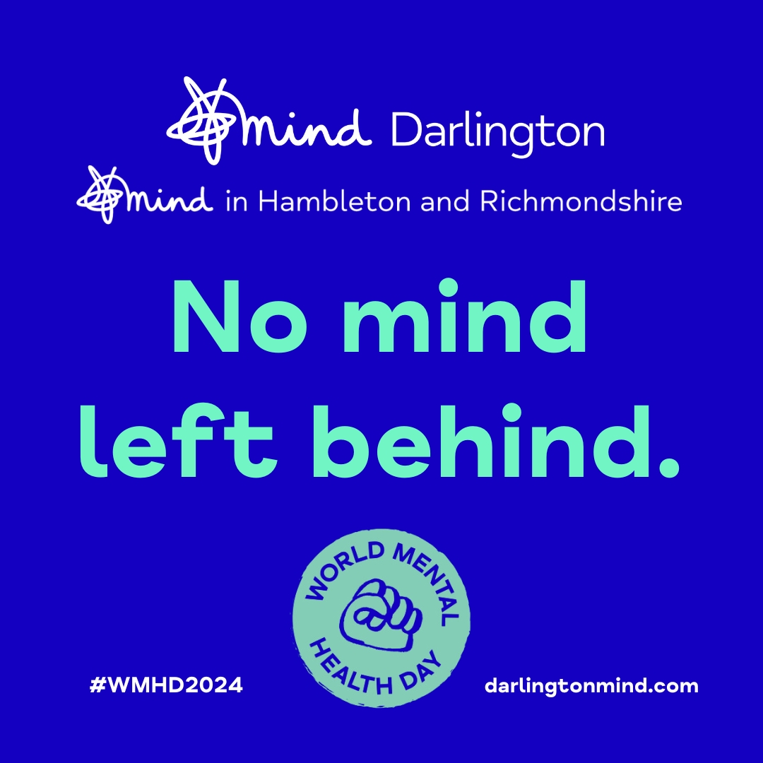 Darlington Mind (@darlingtonmind) on Twitter photo If you are struggling with your mental health, please reach out. We are here for you. Today and every day.
Darlo - 01325 283169 / 07572 888084
contactus@darlingtonmind.com
Ham&Rich - 01609 780758
nyteam@darlingtonmind.com
#WMHD2024 #WorldMentalHealthDay #nomindleftbehind If you are struggling with your mental health, please reach out. We are here for you. Today and every day.
Darlo - 01325 283169 / 07572 888084
contactus@darlingtonmind.com
Ham&Rich - 01609 780758
nyteam@darlingtonmind.com
#WMHD2024 #WorldMentalHealthDay #nomindleftbehind