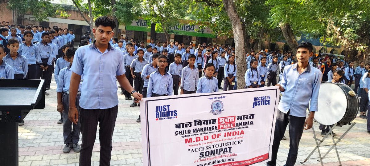 child_haryana's tweet photo. To end child marriage, its causes like gender inequality, poverty, insecurity, and the lack of economic and social opportunities for girls, need to be addressed.
#UnitedAgainstChildMarriage
#BalVivahSeAzadi
#betibachaobetipadhao
#kscfindia
#Sonipat https://t.co/7GvzOG21kH