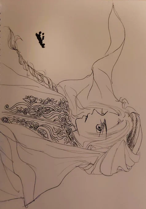 #inktober2024   #Inktober 
 #インクトーバー2024
Day10   遊牧民  Nomadic 