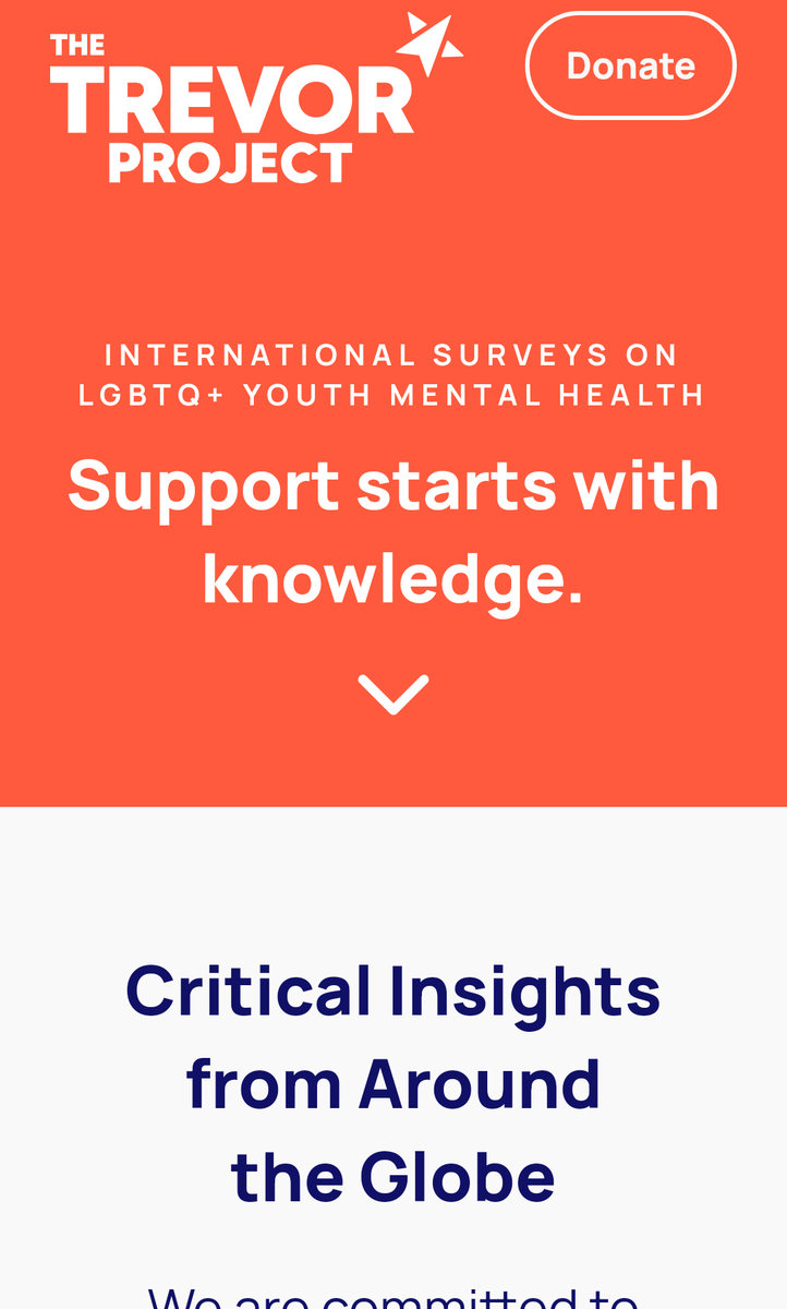 LGBTQ+ youth mental health is a global  and human rights issue. 
NEW international research: 
thetrevorproject.org/survey-interna…