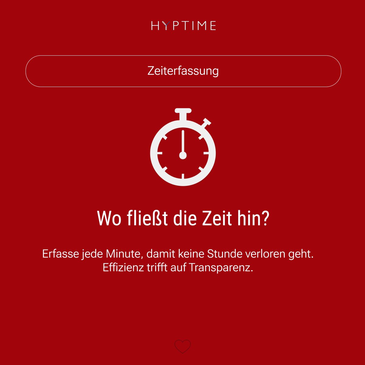Wo fließt die Zeit hin?
Erfasse jede Minute, damit keine Stunde verloren geht. Effizienz trifft auf Transparenz.
Wie haltet ihr eure Arbeitszeit im Blick? ⏳⏱
#hyptime #Zeiterfassung #Arbeitszeit #Effizienz #Produktivität #HRSoftware #TimeTracking #WorkEfficiency #TimeManagement