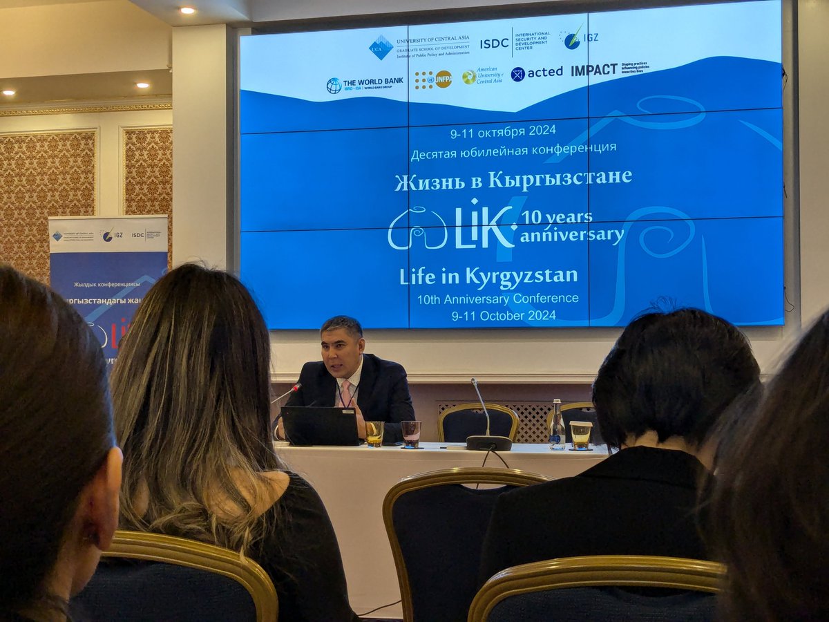 The Life in Kyrgyzstan Conference 2024 is in full swing in Bishkek today and will continue tomorrow. Economic development, climate change, demographic trends, and many other topics are under lively discussions.