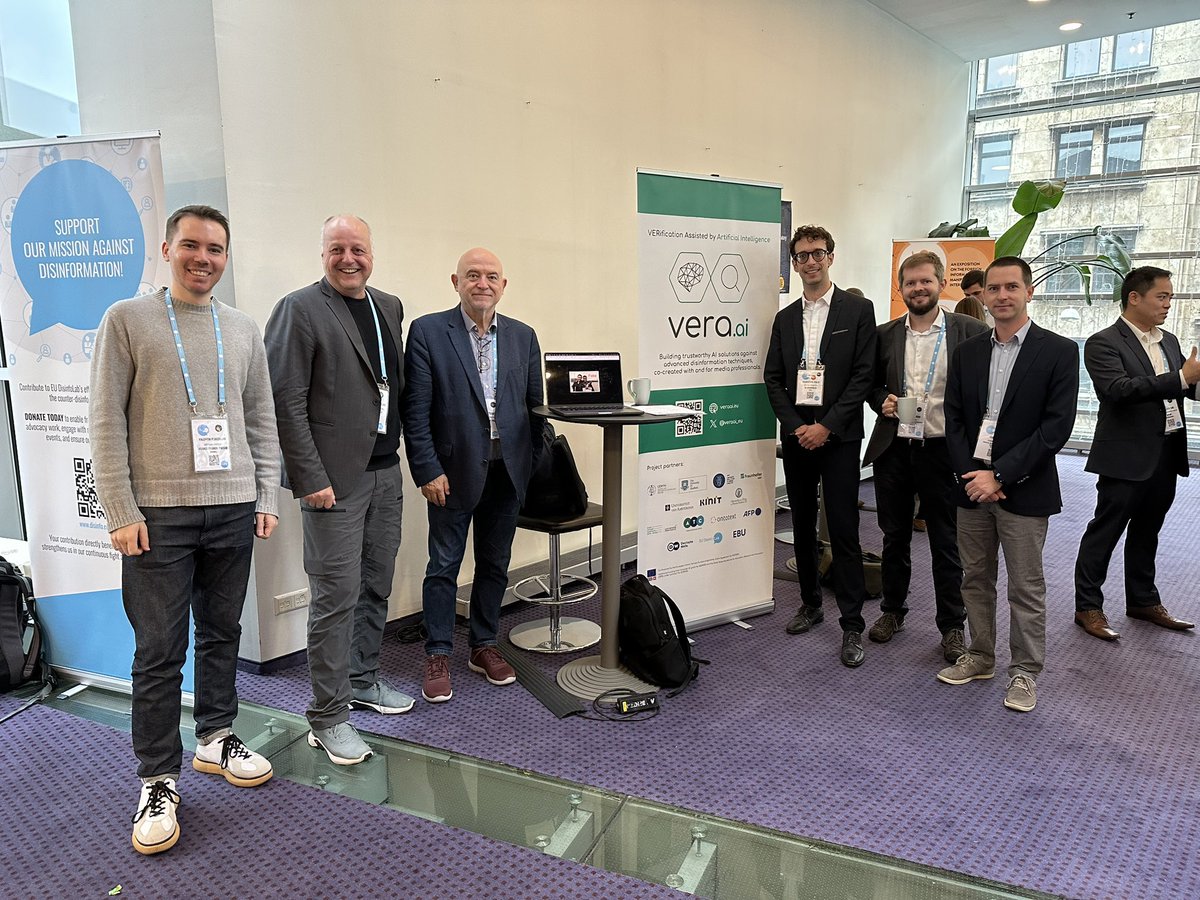 veraAI united! (Well: some team members present at #Disinfo2024 in #Riga.