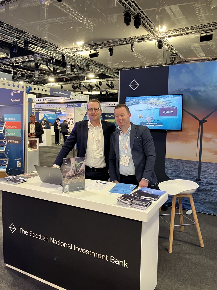 The Scottish National Investment Bank (@thebankscot) on Twitter photo We're back for day 2 of <a href="/RenewableUK/">RenewableUK</a>'s Floating Offshore Wind conference in Aberdeen. Come and say hello to the team on stand C30 👋
#FloatingWind24 We're back for day 2 of <a href="/RenewableUK/">RenewableUK</a>'s Floating Offshore Wind conference in Aberdeen. Come and say hello to the team on stand C30 👋
#FloatingWind24