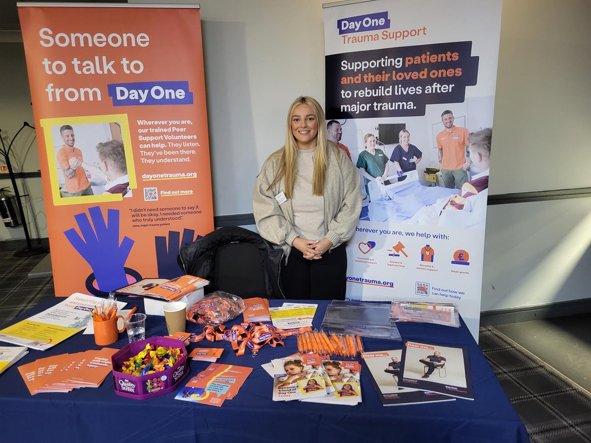 Day One Trauma Support (@dayonetrauma) on Twitter photo Great to meet Tanisha from <a href="/SWTraumaNetwork/">Wales Trauma Network</a> at their Annual Conference in Swansea this morning! If you're visiting, come and find out how we're supporting people across the UK to rebuild their lives after major trauma through our national support offer 🧡 Great to meet Tanisha from <a href="/SWTraumaNetwork/">Wales Trauma Network</a> at their Annual Conference in Swansea this morning! If you're visiting, come and find out how we're supporting people across the UK to rebuild their lives after major trauma through our national support offer 🧡