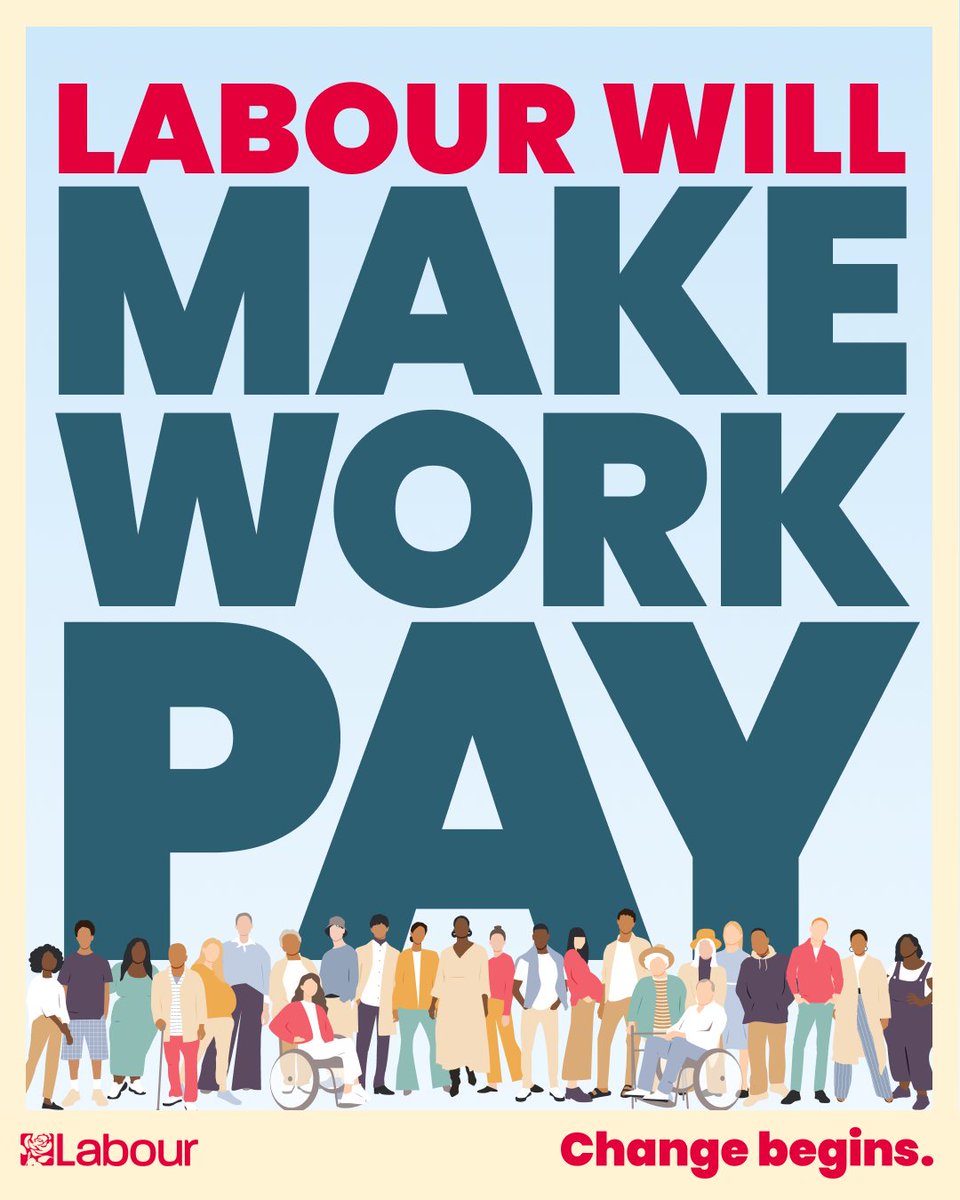 This Labour Government is delivering the biggest upgrade to workers rights in a generation.

✅ Ending exploitative zero-hour contracts
✅ Ensuring the minimum wage reflects the cost of living
✅ Strengthening statutory sick pay

And much more.