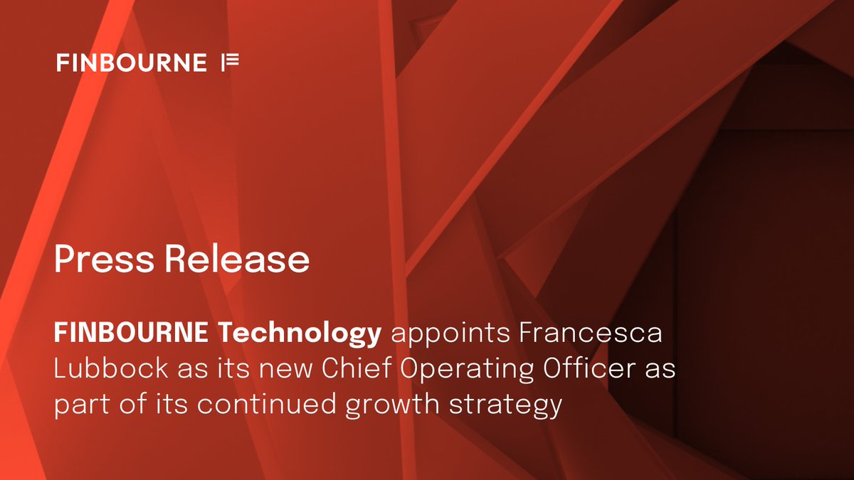 We're thrilled to announce that Francesca Lubbock has been appointed Chief Operating Officer, marking a key step in our continued growth strategy.

For more details, read the full press release here: finbourne.com/thought-leader…

#FINBOURNE #Growth #DataManagement