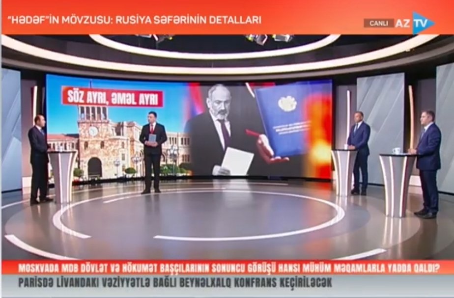 kamranbayramovm's tweet image. #AzTV televiziya kanalında #canlı yayımlanan "Hədəf" verilişində cənab Prezidentin MDB Dövlət Başçıları Şurasının iclasında iştirakını və regionda #sülh gündəminin durumunu müzakirə etdik