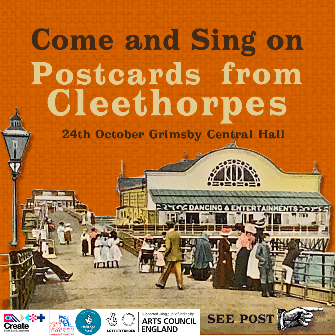 Calling all singers! 
Join us at <a href="/GrimsbyHall/">Grimsby Central Hall</a> on 24th October 2024 for a unique opportunity to sing on Postcards From Cleethorpes, an original composition celebrating our beloved seaside town. Sign up form: forms.gle/BptZFg7fLaBL3S… no cost to you. <a href="/CreateNEL/">Create North East Lincolnshire</a>