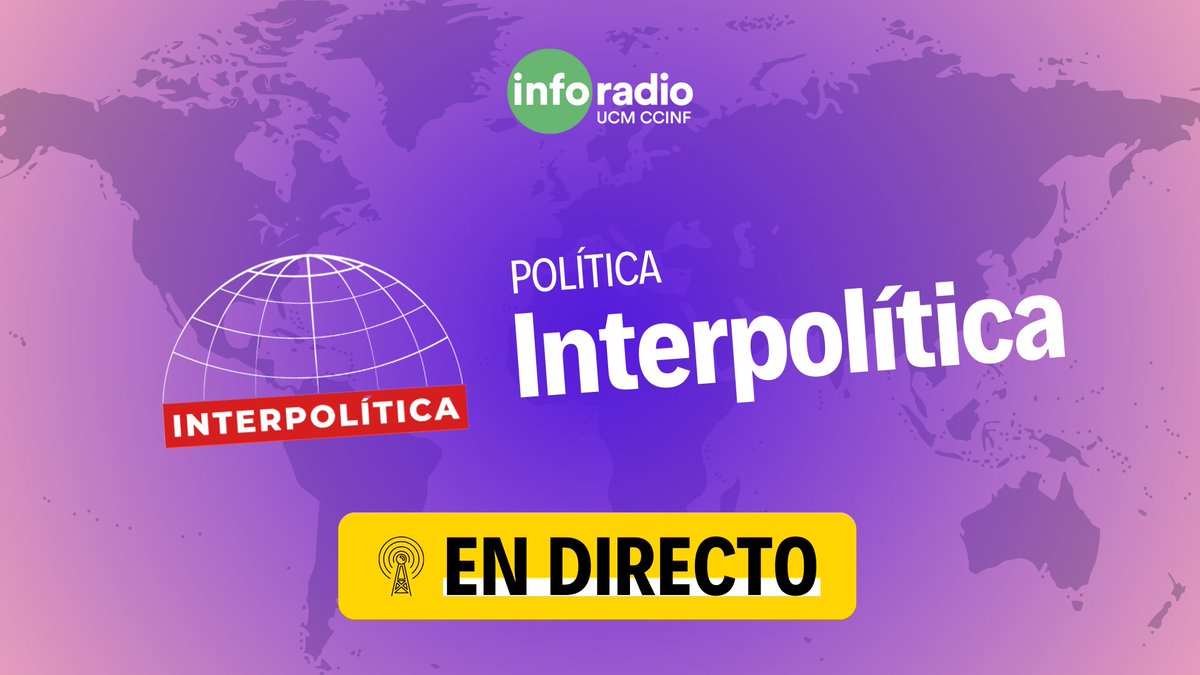 interpolitica_'s tweet photo. #DIRECTO | No te pierdas toda la actualidad y debate político en las ondas de @Inforadio_UCM. Conectate por youtube o escucharnos en https://t.co/AKs156g8gA por #entrelapolíticaylasportadas nosotros somos #INTERPOLÍTICA https://t.co/JMGqc73z23