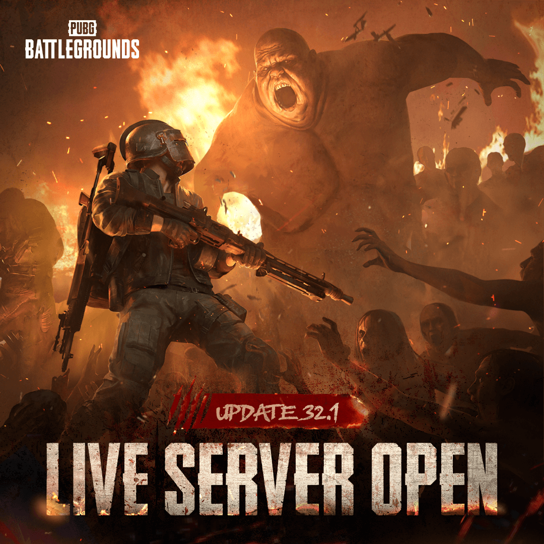 PUBG's tweet photo. Update 32.1 is LIVE on PC!
How would you survive against the formidable Hungers? It won't be easy this time.

#PUBG #BATTLEGROUNDS #HungersLeftBehind https://t.co/YEozcSCA4n