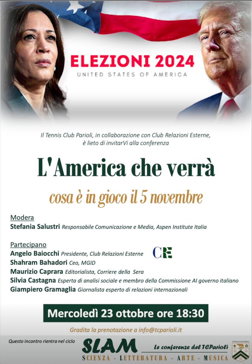 🗳️ #ElezioniUSA 2024: il #5novembre si vota! Il 23/10 parleremo di deepfake, IA e il loro impatto sul voto. Rimanete sintonizzati! #Sondaggi #DibattitoPubblico #Politica