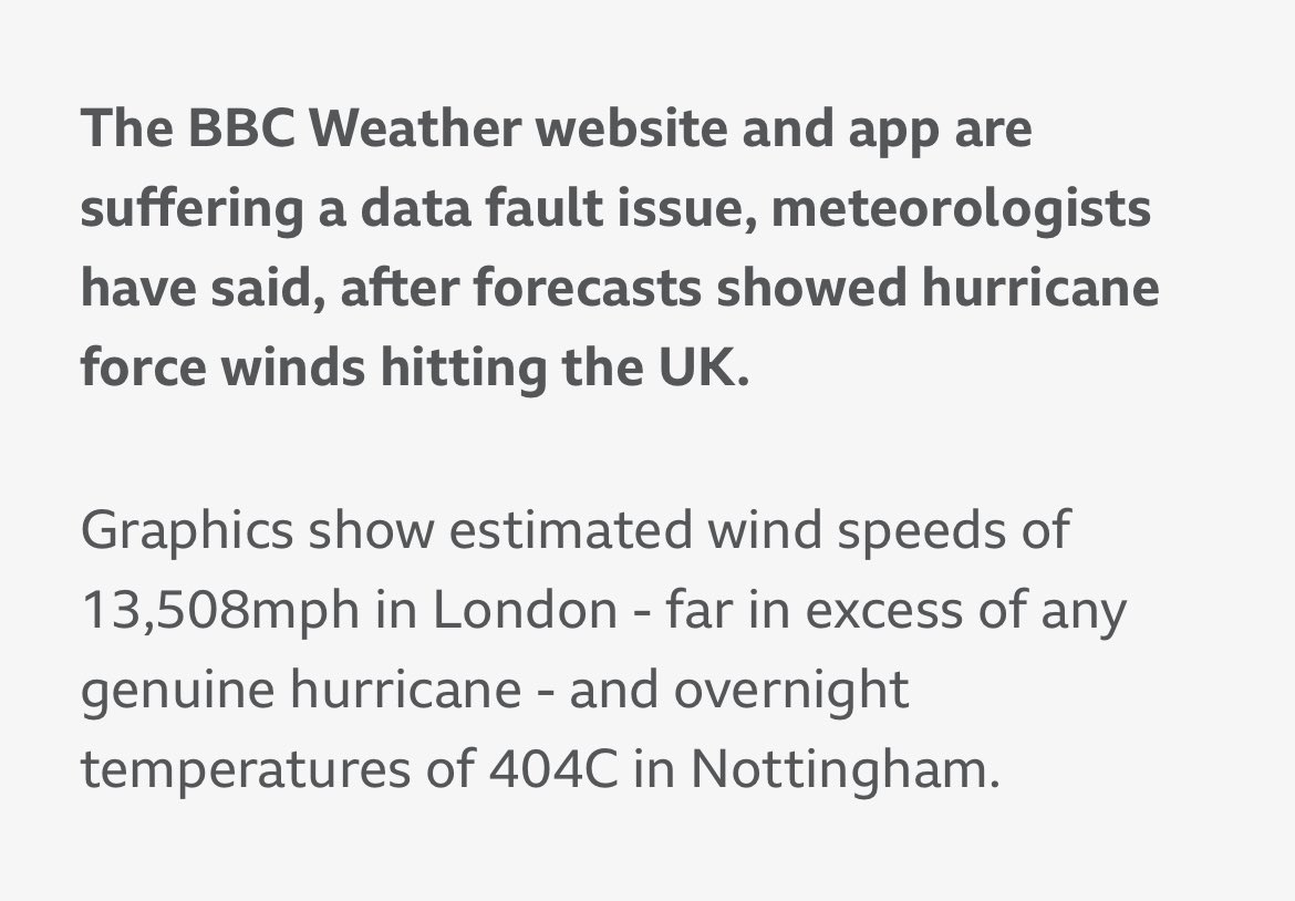 I did worry a bit when I saw 13,508mph winds. I even thought about bringing in the garden furniture.