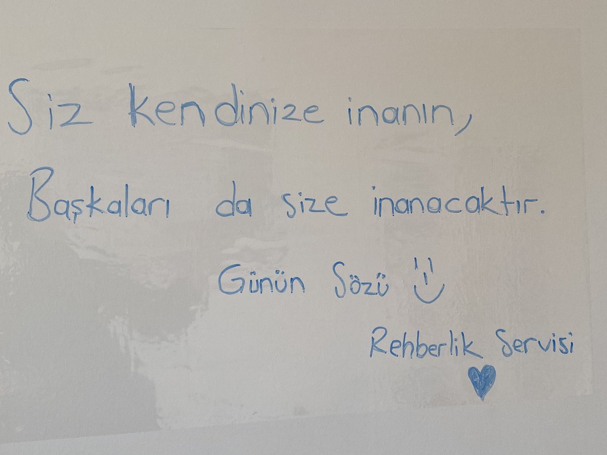 Rehberlik Servisimize yeni bir alan eklendi: Günün Sözü bölümü ☺️