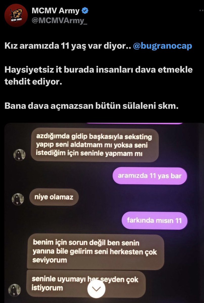 Hakkında onlarca kızı senelerdir taciz etmekten kanıtlar var. Bu adamı almak için daha ne bekliyorsunuz? İnsanlar sokaklara çıkığ adaleti kendisi mi sağlasın. @bugranocap <a href="/EmniyetGM/">Türk Polis Teşkilatı</a> <a href="/SiberayEGM/">Siberay</a> <a href="/AliYerlikaya/">Ali Yerlikaya</a> <a href="/TC_icisleri/">T.C. İçişleri Bakanlığı</a> <a href="/didiergala/">didiergala</a> @MCMVArmy_ <a href="/SerkanGaziogluu/">Serkan Gazioğlu</a> <a href="/haskologlu/">ibrahim Haskoloğlu</a>