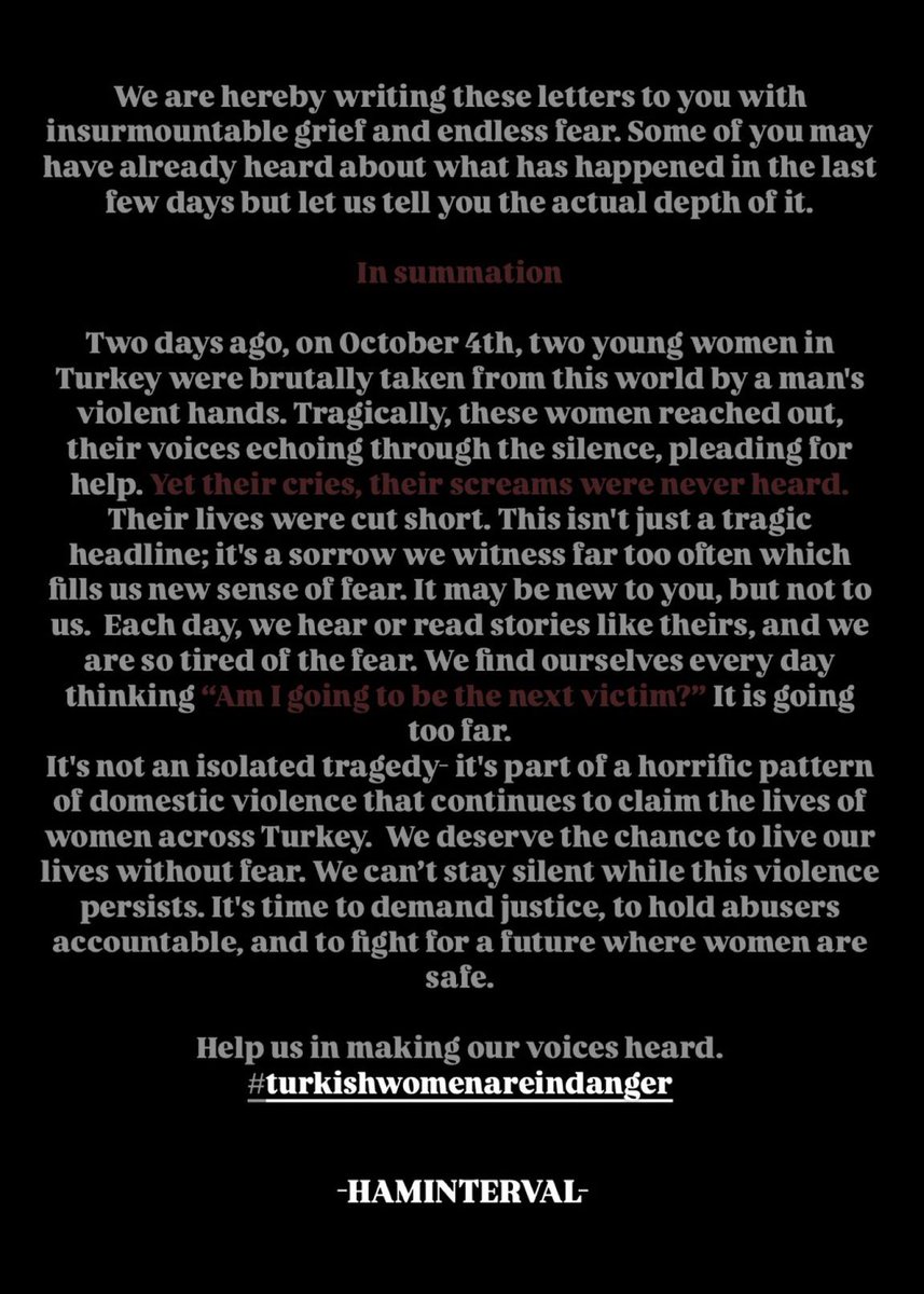 Bangtan7_Stream's tweet image. Our Turkish ARMY are going through a rough patch in their country right now. Turkish women are in danger so we should come forward and help them by raising our voices together for their rights.

#turkishwomenareindanger
#TurkishWomanNeedHelp