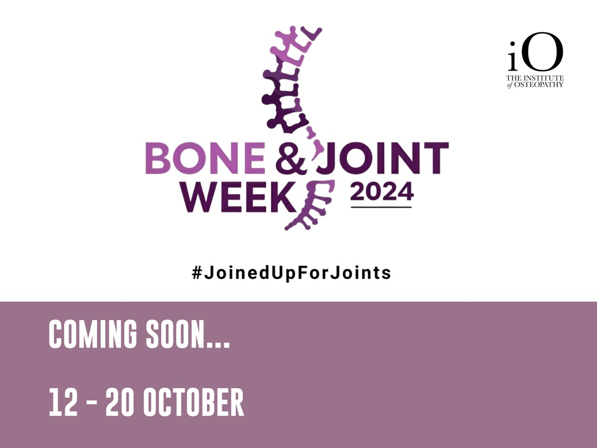 Bone and Joint Week is coming soon! As members of the Arthritis and Musculoskeletal Alliance (ARMA), we are delighted to support it again this year.

This year, the week will focus on the need for more integrated MSK care.

Find out more here &gt; iosteopathy.org/bone-and-joint…
<a href="/WeAreARMA/">ARMA</a>