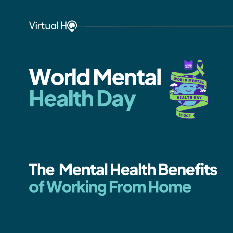 VirtualHQ_UK's tweet photo. 🌍💙 Happy World Mental Health Day! 💙🌍

Today is a reminder that taking care of our mental health is just as important as our physical health. ✨ 

One powerful way to support mental well-being? Flexibility—and working from home can be a game-changer! 

#WorldMentalHealthDay