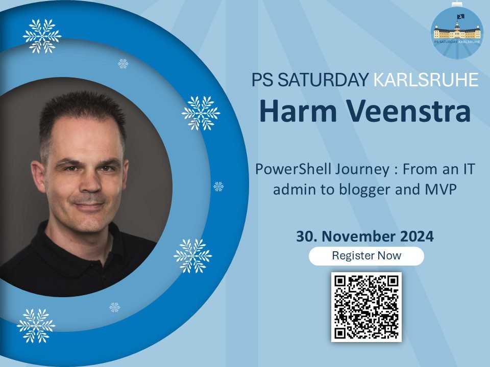 HarmVeenstra's tweet image. Mark your calendars for 30th November 2024 in Karlsruhe to witness the amazing speakers. (Including myself ;-) )
Check out the complete lineup of PSSaturday here: lnkd.in/eeqMPvYb
#PSSatKA #PowerShellSaturday #PowerShell #PSSaturday #PowerShellSaturdayKarlsruhe