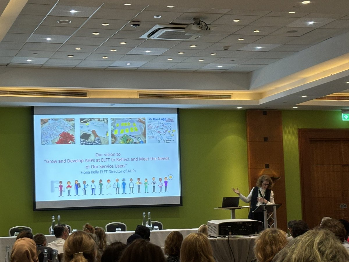Our Director of AHP’s <a href="/fionakellyelft/">Fiona Kelly</a> sharing that we have 9 AHP professions in the trust across a diverse range of services - we are everywhere 
#ELFTAHPCONFERENCE2024
So much to be proud of