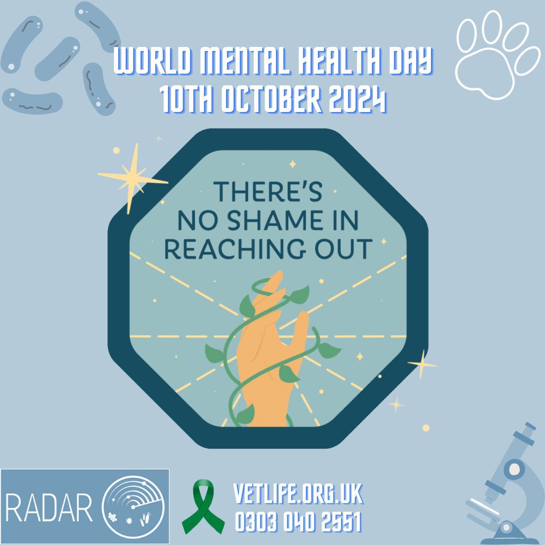 RadarCPD's tweet photo. Today, on #WorldMentalHealthDay, let's not forget the incredible veterinary professionals who care for the well-being of animals - and need care for their own mental health too. https://t.co/umVgBZteqi