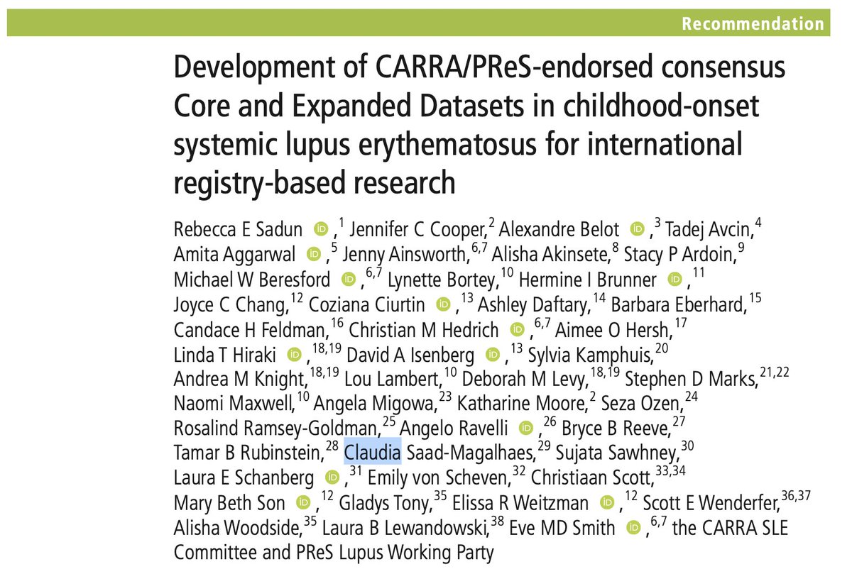 Eve smith (@evemdsmith_eve) on Twitter photo 📢Exciting news! Our paper on core & expanded datasets for cSLE research is out @ARD_BMJ! 🌍 Huge global collaboration supported by <a href="/carrainc/">CARRA</a> & PReS/<a href="/PReSLupusWP/">PReS Lupus Working Party</a>. ⏲️Time to start collecting these data to collaborate & make a difference worldwide! 🤝 ard.bmj.com/cgi/rapidpdf/a…. 📢Exciting news! Our paper on core & expanded datasets for cSLE research is out @ARD_BMJ! 🌍 Huge global collaboration supported by <a href="/carrainc/">CARRA</a> & PReS/<a href="/PReSLupusWP/">PReS Lupus Working Party</a>. ⏲️Time to start collecting these data to collaborate & make a difference worldwide! 🤝 ard.bmj.com/cgi/rapidpdf/a….