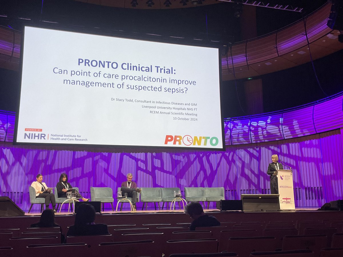 Tim Coats (@tjcoats) on Twitter photo PRONTO trial - procalcitonin in sepsis. Great to hear the confusing initial results.
CRASH2 taught us the importance of planning a subgroup analysis based on underlying condition in EM trials - hopefully this will be in the PRONTO publication due early 2025.
<a href="/Pronto_Trial/">PRONTO Trial</a> PRONTO trial - procalcitonin in sepsis. Great to hear the confusing initial results.
CRASH2 taught us the importance of planning a subgroup analysis based on underlying condition in EM trials - hopefully this will be in the PRONTO publication due early 2025.
<a href="/Pronto_Trial/">PRONTO Trial</a>